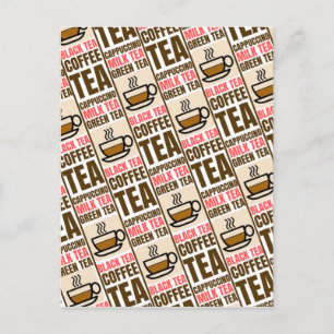 MOTIF THÉ CAFÉ, Carte postale