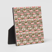 MOTIF THÉ CAFÉ, Plaque de table avec Easel (Recto)