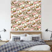 MOTIF THÉ CAFÉ, toile étirée (Insitu(Chambre))