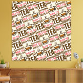 MOTIF THÉ CAFÉ, toile étirée (Insitu(Salon))
