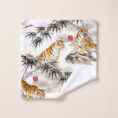 motif tigre (Gant de toilette)