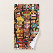 Motif Tiki (Serviette à main)