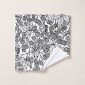 Motif tiré à la main des framboises (Gant de toilette)