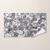 Motif tiré à la main des framboises (Serviette à main)