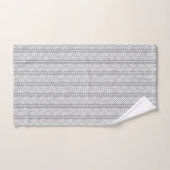 Motif tiré par la main gris de Chevron (Serviette à main)
