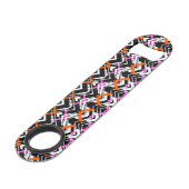 Motif tiré par la main noir, orange, et rose de (Devant angulaire)