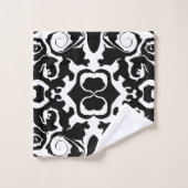 Motif torride en noir et blanc (Gant de toilette)