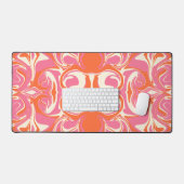 Motif torride en rose, orange et crème (Clavier et souris)