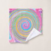 Motif tourbillon arc-en-ciel (Gant de toilette)
