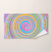 Motif tourbillon arc-en-ciel (Serviette à main)