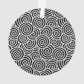 Motif tourbillon japonais - blanc et noir (dos)
