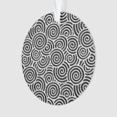 Motif tourbillon japonais - blanc et noir (devant)