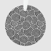 Motif tourbillon japonais - blanc et noir (devant)