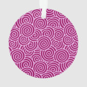 Motif tourbillon japonais - bordeaux et rose pâle (dos)