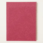 Motif tourbillonnant rose profond texturé (Dos)
