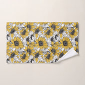 Motif tournesol (Serviette à main)