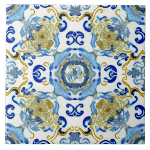 Motif traditionnel chinois 2 Carreau de céramique