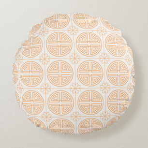 Motif traditionnel coréen Coussin rond