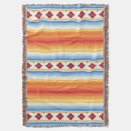 Motif traditionnel de couverture de Serape de (devant Vertical)