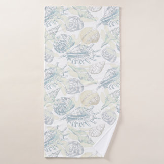 Motif transparent avec coquillages