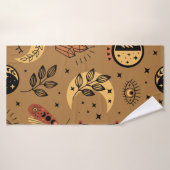 motif transparent avec éléments magiques (Serviette de bain)