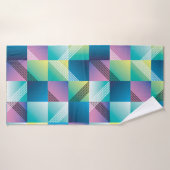 motif transparent de géométrie Abstraite (Serviette de bain)