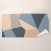 Motif transparent polygonal varié. multicolore (Serviette de bain)