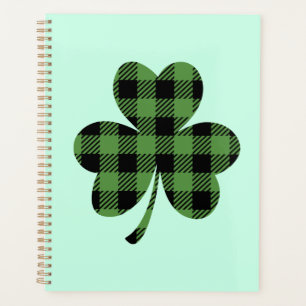 Motif Trèfle Irlandais à carreaux Buffalo Vert-611