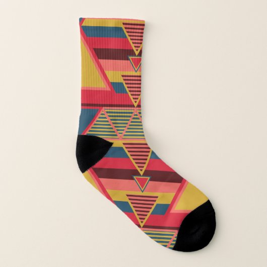Motif triangle coloré panafricain Unisex (Gauche intérieur)