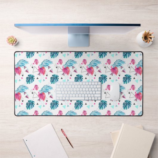 Motif triangle feuille tropicale (Bureau 1)