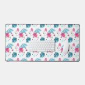 Motif triangle feuille tropicale (Clavier et souris)