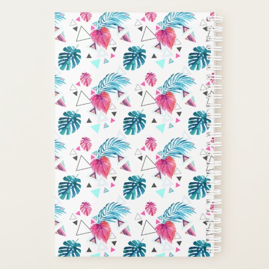 Motif triangle feuille tropicale (Dos)