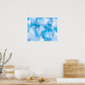 Motif triangle géométrique Abstrait | Affiche (Cuisine)