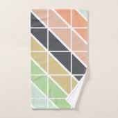 Motif triangle moderne simple dans les tons doux (Serviette à main)