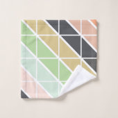 Motif triangle moderne simple dans les tons doux (Gant de toilette)