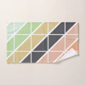Motif triangle moderne simple dans les tons doux (Serviette à main)