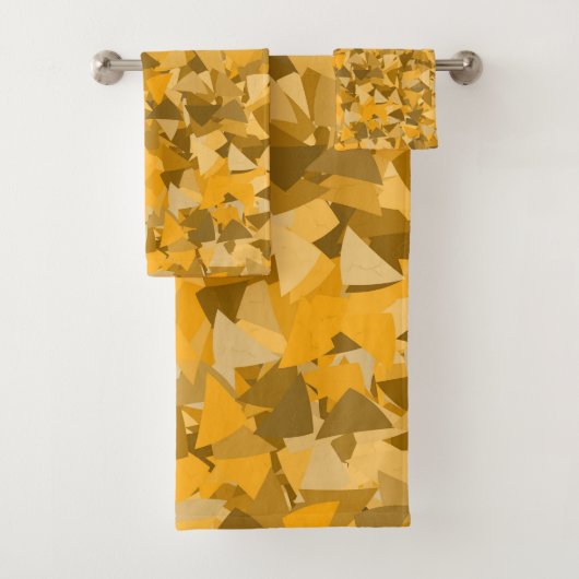 Motif Triangle Orange Marron (En situation)