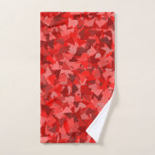 Motif Triangle Rouge (Serviette à main)
