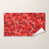 Motif Triangle Rouge (Serviette à main)
