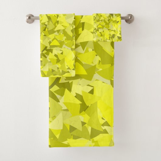 Motif Triangle Vert Jaune (En situation)