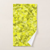 Motif Triangle Vert Jaune (Serviette à main)