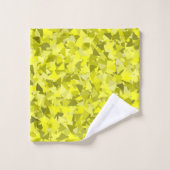 Motif Triangle Vert Jaune (Gant de toilette)