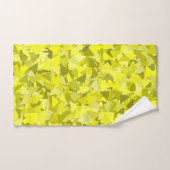 Motif Triangle Vert Jaune (Serviette à main)