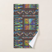 Motif tribal africain Abstrait (Serviette à main)