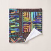 Motif tribal africain Abstrait (Gant de toilette)