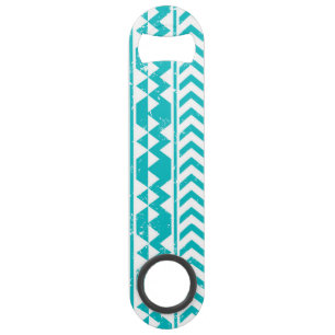 Motif tribal aztèque grunge turquoise