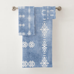 Motif tribal bleu défraîchi