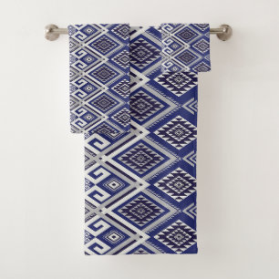 Motif tribal bleu marine de surface