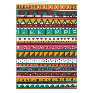 Motif tribal coloré