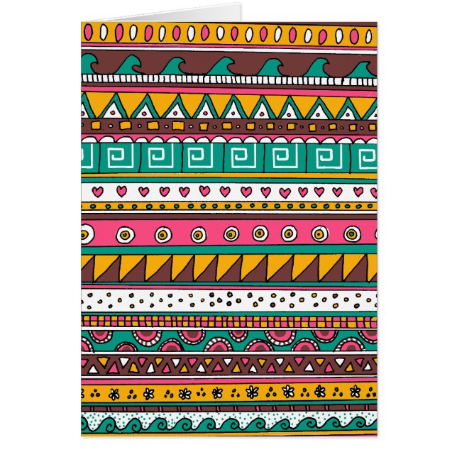 Motif tribal coloré (Devant)